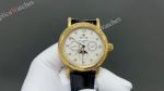 Patek Philippe Complications YG Engraved Bezel White/Champagne Face CH29-535 Movement Watch 42mm 